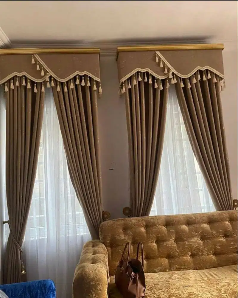 Menerima Pemasangan Gorden Wallpaper Dinding 3D Gordyn Hordeng Korden