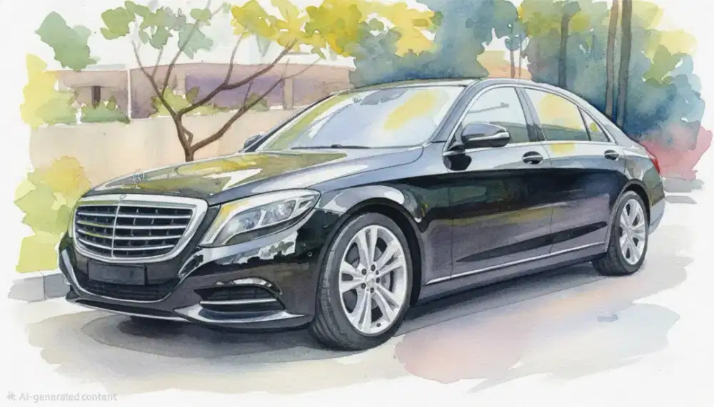 Mobil Mercedes Benz S400 L 2015 AT Bensin 2015 Black on Brown (Langka)