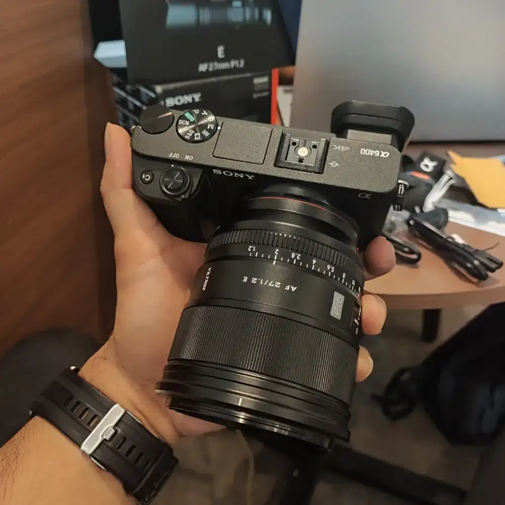 Sony a6400 SC 4k Lensa Viltrox 27mm F/1.2