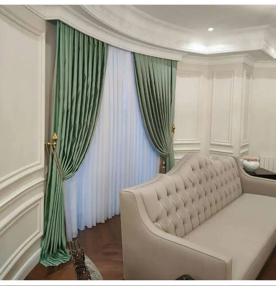Jasa Pasang Gorden Custom Wallpaper Dinding 3D Gordyn Hordeng Korden