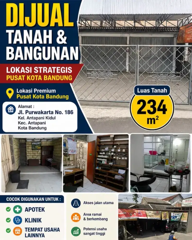 Jual Rumah & Usaha Apotek