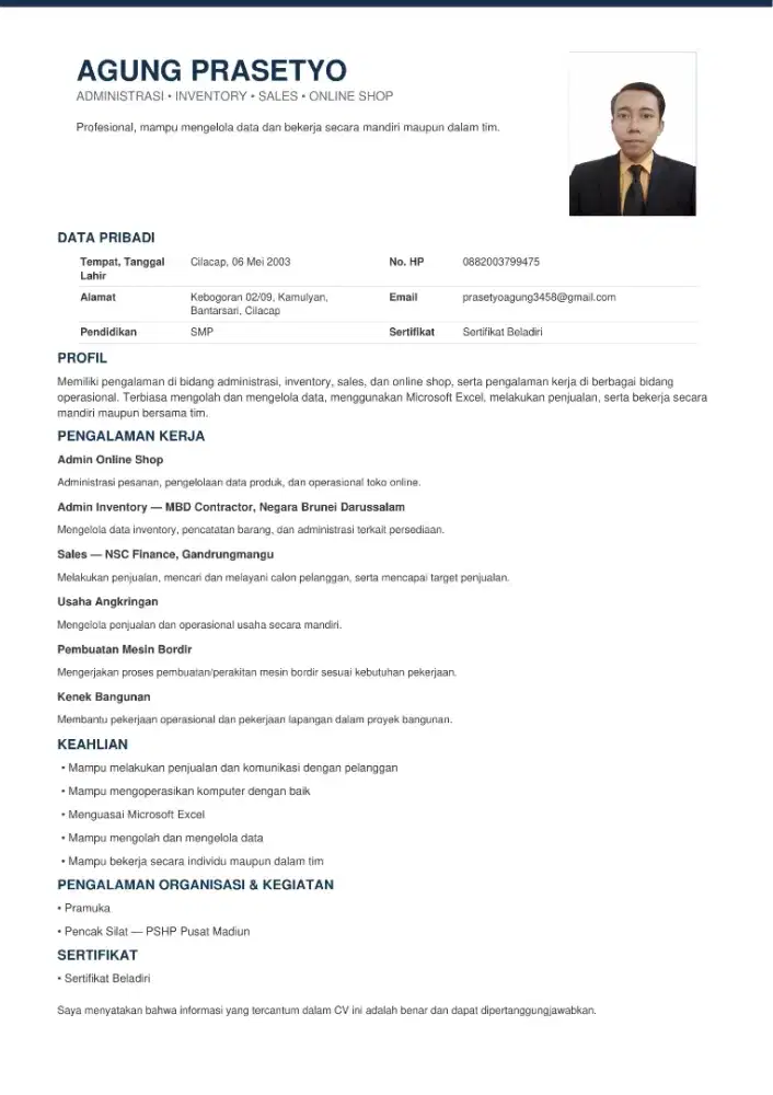 Yang punya loker infokan