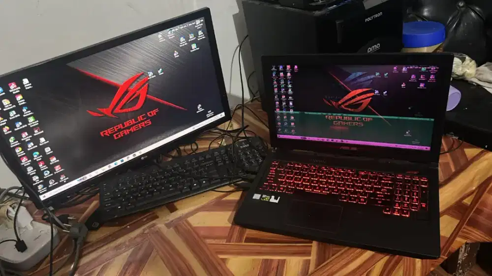 LAPTOP ASUS + Monitor