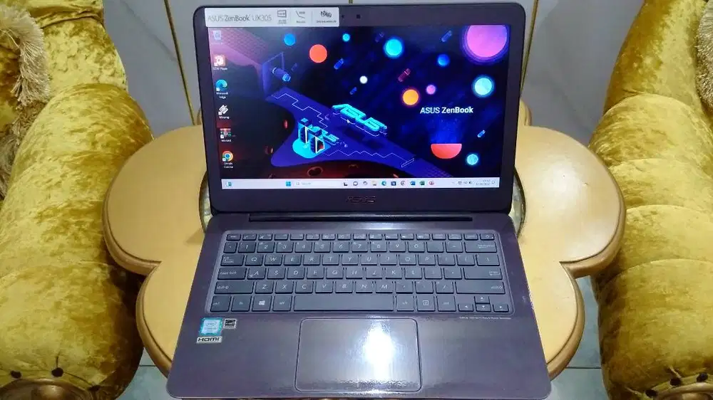 Laptop Super Slim Skripsi Asus Zenbook Core i5 6200U Ram 4GB SSD 256GB