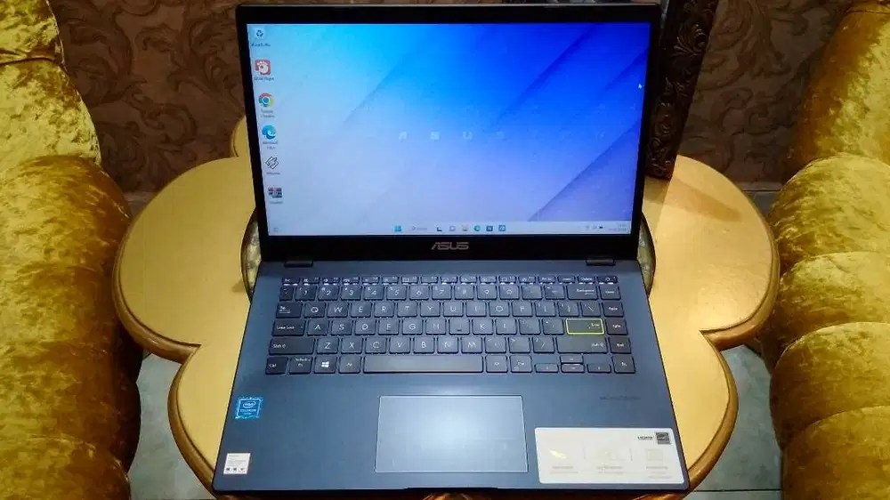 Laptop Slim Siap Skripsi Zoom Asus E410M intel N4020 Ram 4GB SSD 256GB