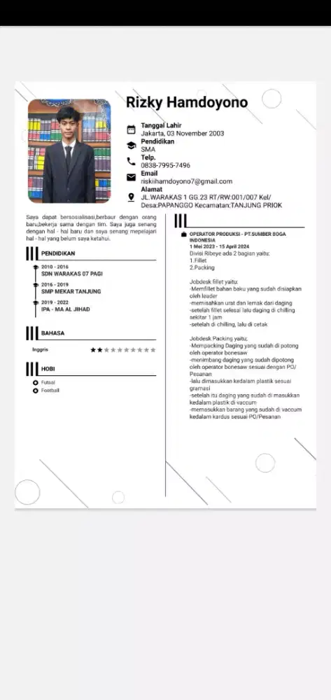 INFO LOKER BAPAK/IBU!