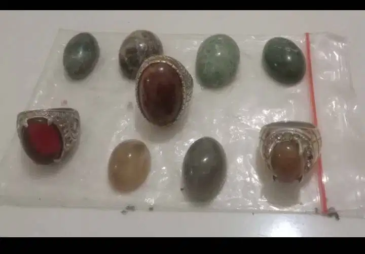 Jual Batu cicin & koleksi rumah kerang dan coin lama