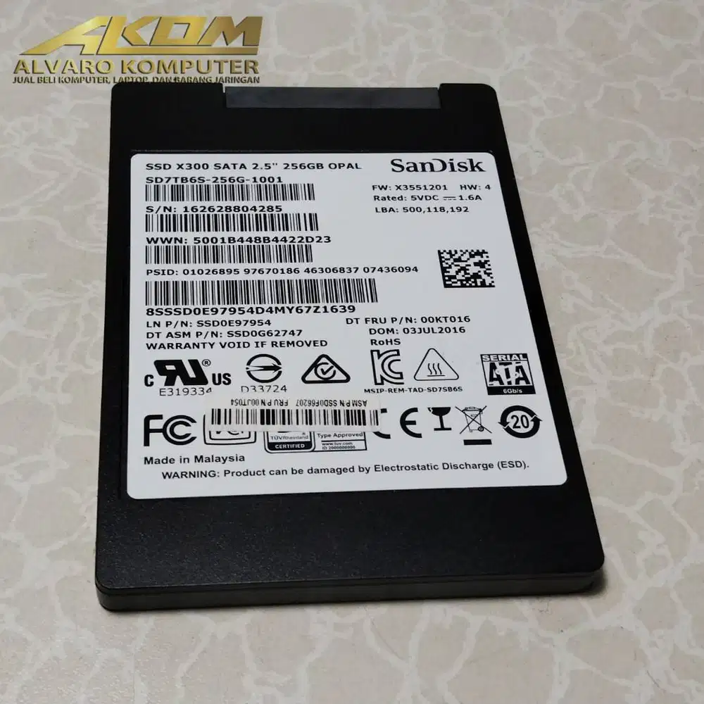 SSD Sandisk 256gb Sandisk X300 SSD 256gb