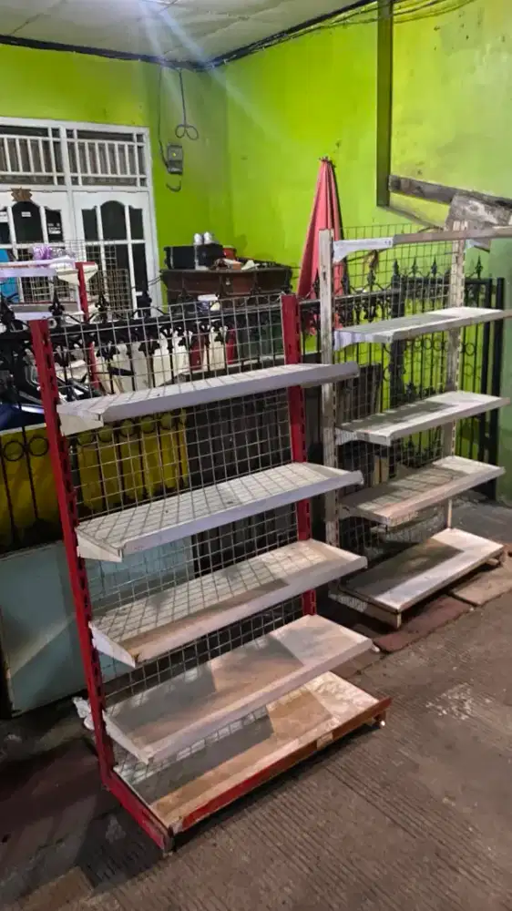 Jual rak gondola single dan double