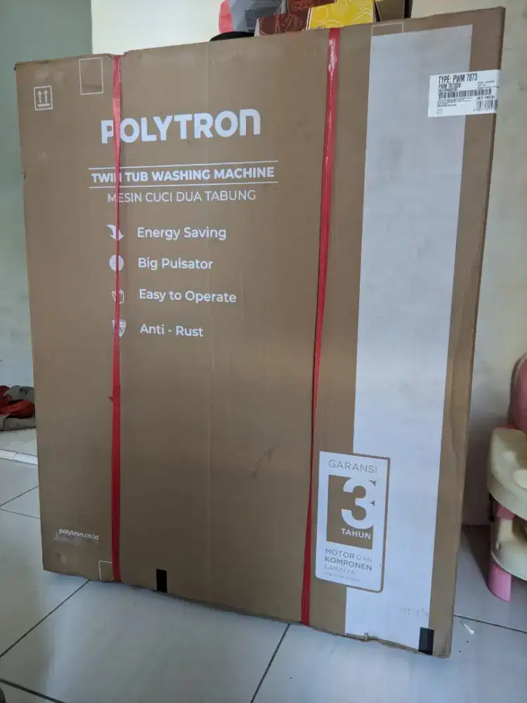 Mesin cuci 2 tabung polytron