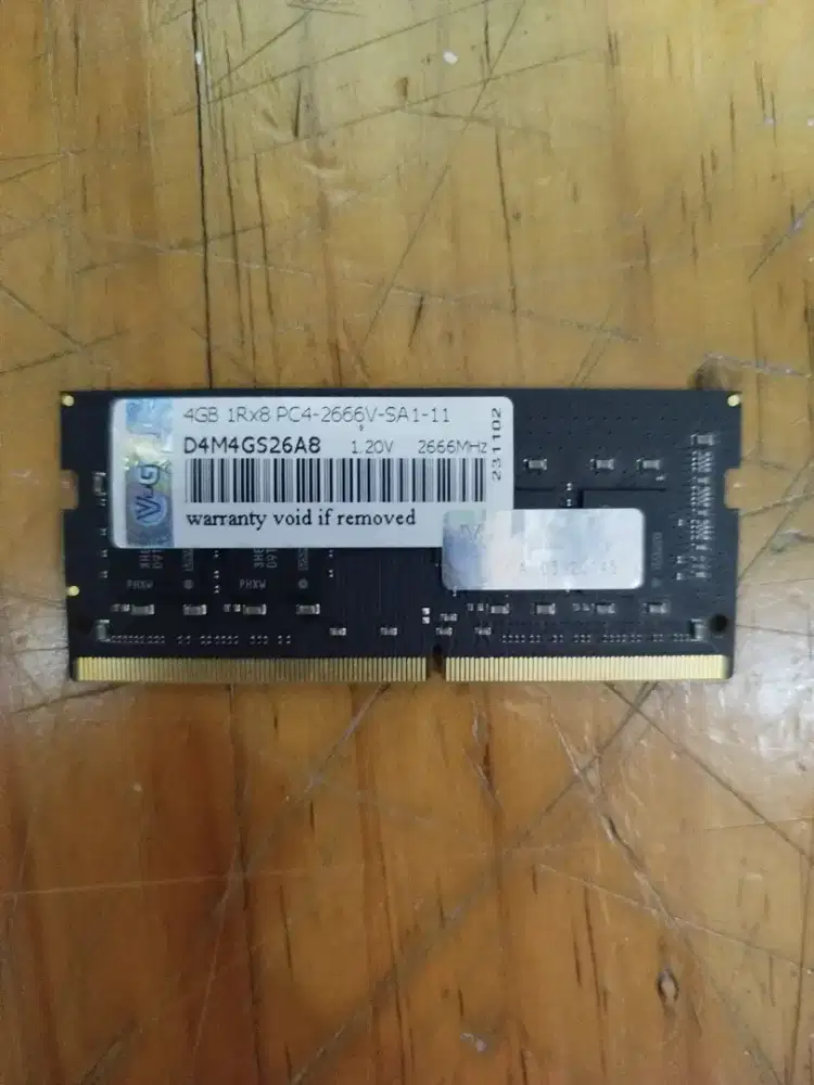 Ram Laptop V-Gen Platinum ddr4 4gb sodimm PC-2666MHz