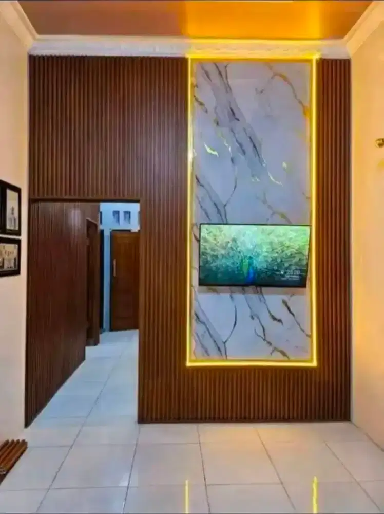 Promo Pemasangan Wpc Panel Kombinasi UV Board Marble