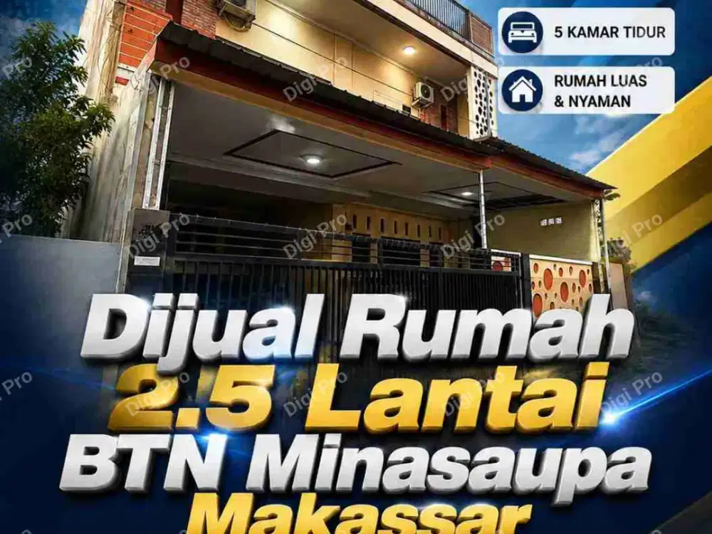 Dijual Rumah BTN Minasaupa 10x17 SHM, Dekat Mesjid
