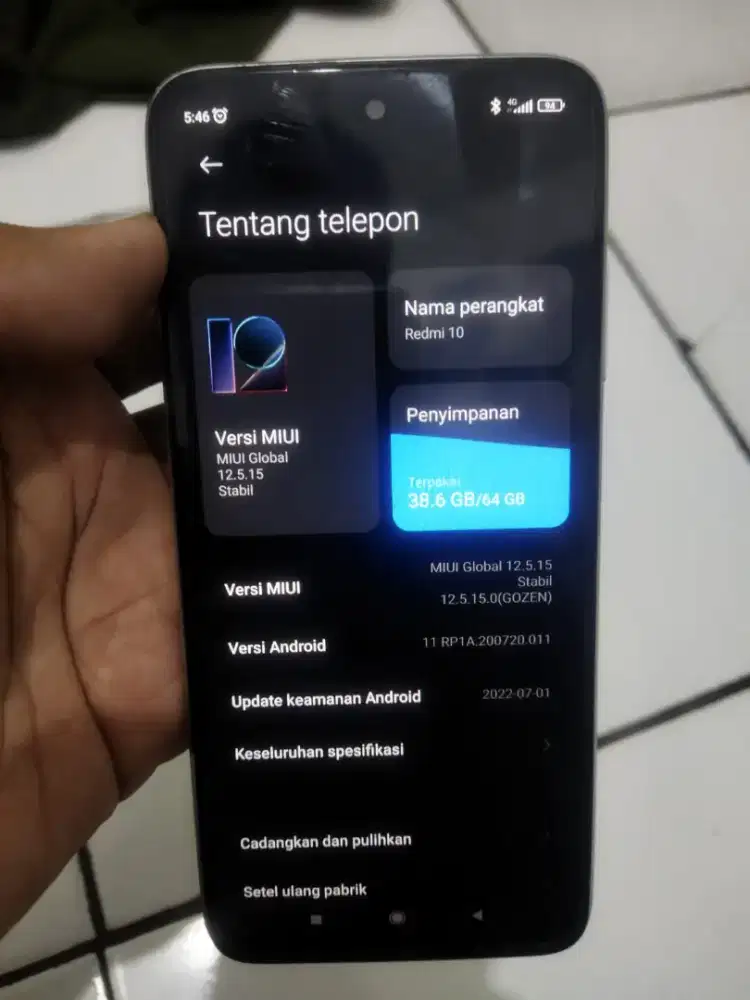 Redmi 10 2022 RAM 4/64GB
