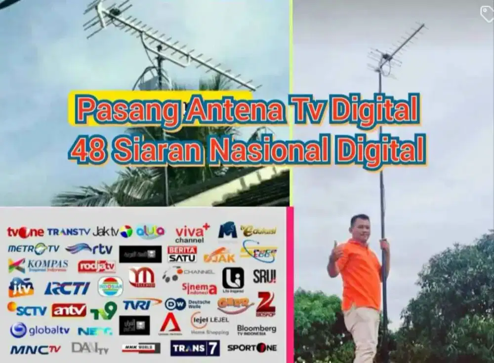 Melayani Pasang Baru Antena TV Free Instalasi