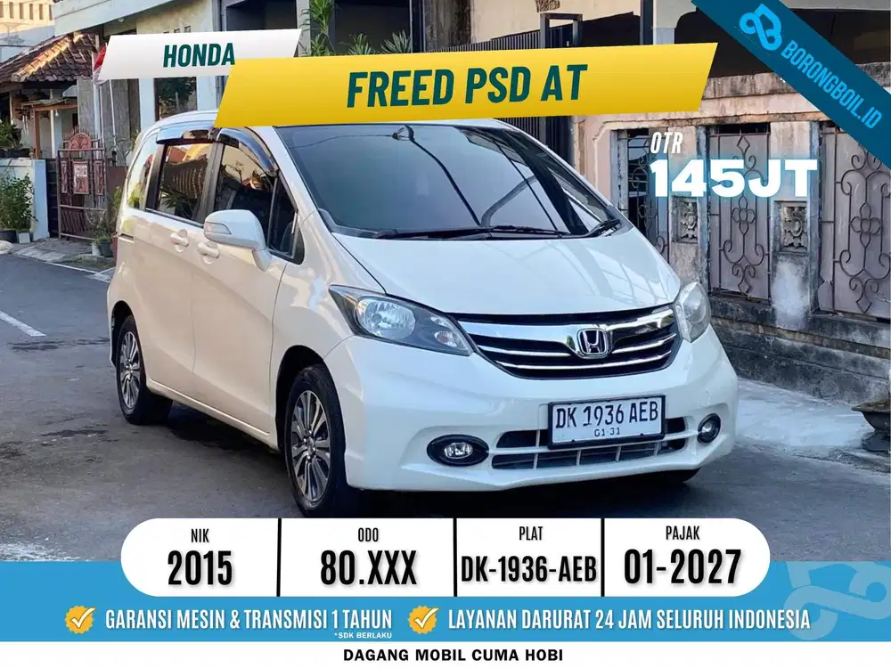 Mobil Keluarga Nyamann | Honda Freed PSD Metik 2015 Putih