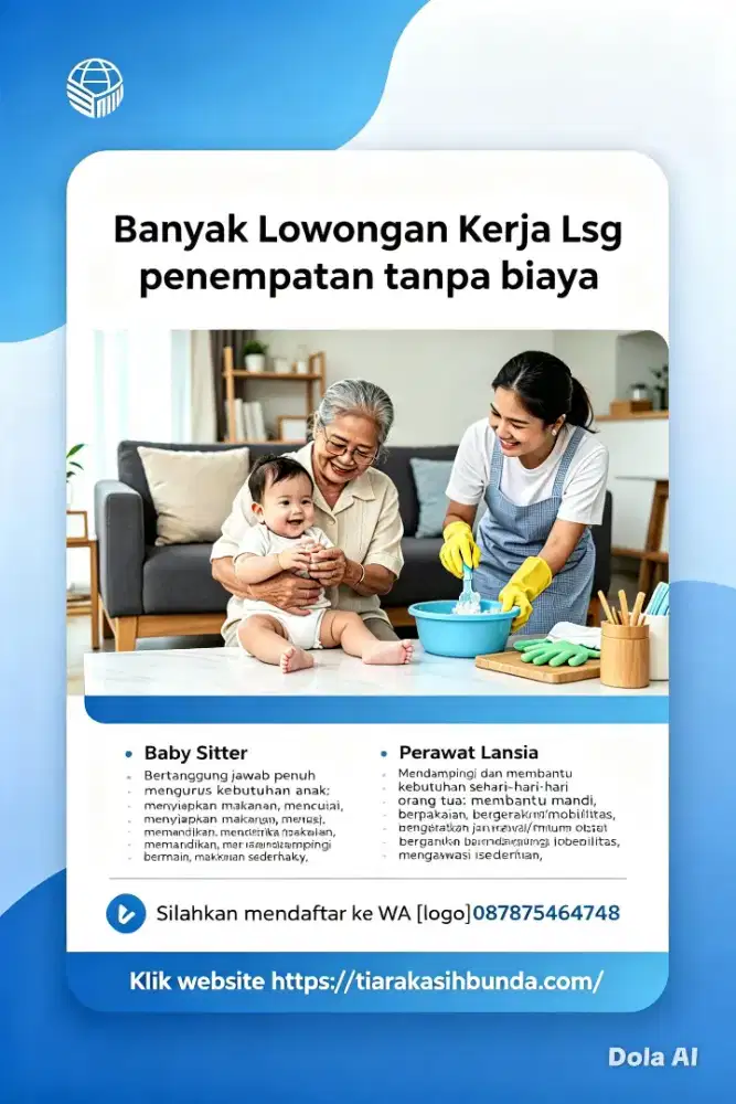 Banyak Job Baby Sitter ART & Perawat Lansia Terpercaya- Terakreditasi