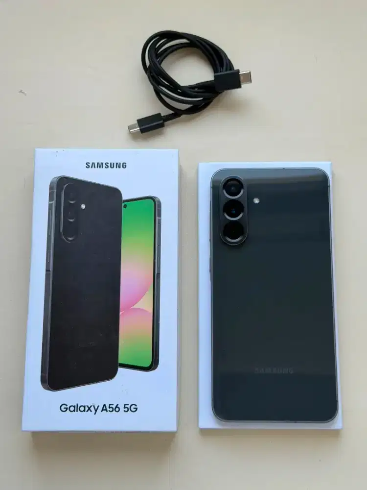 Samsung A56 5G 12/256 - Graphite - Garansi on Sept 2026