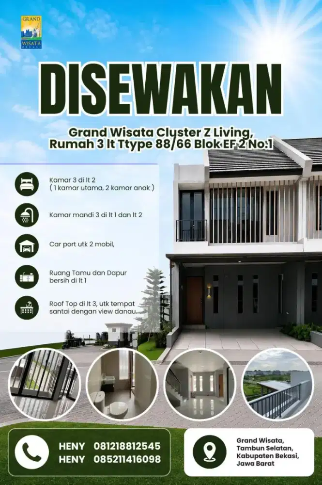 Disewakan Rumah Minimalis