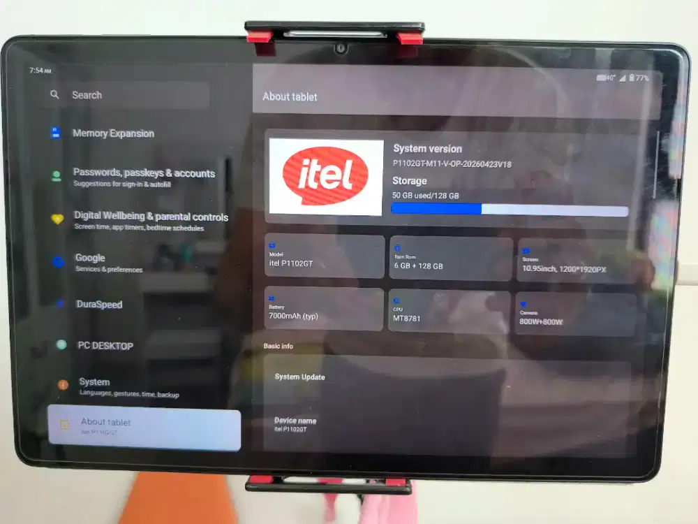 Tab Itel Vistatab 30 GT 6/128 4G LTE
