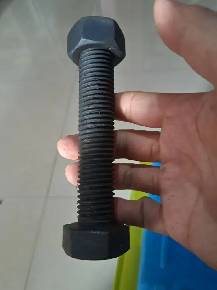 Baut baja m24 x 120 full drat +mut