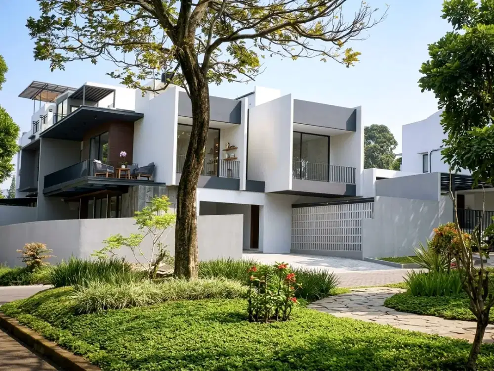 Rumah Baru 2 Lantai Modern Tropical Minimalis di Budi Indah Setiabudi