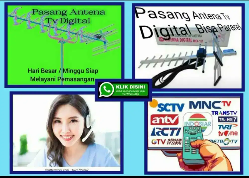 Top Teknisi Pemasangan Sinyal Antena UHF Digital