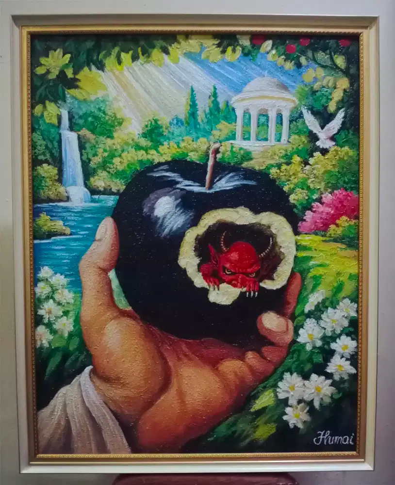 LUKISAN KANVAS UKURAN 90 X 70. KOLEKSI PRIBADI
