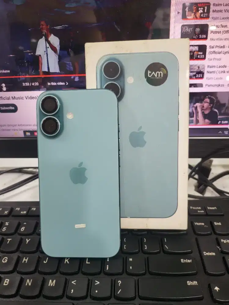 Iphone 16 128gb ibox garansi on bisa tukar tambah