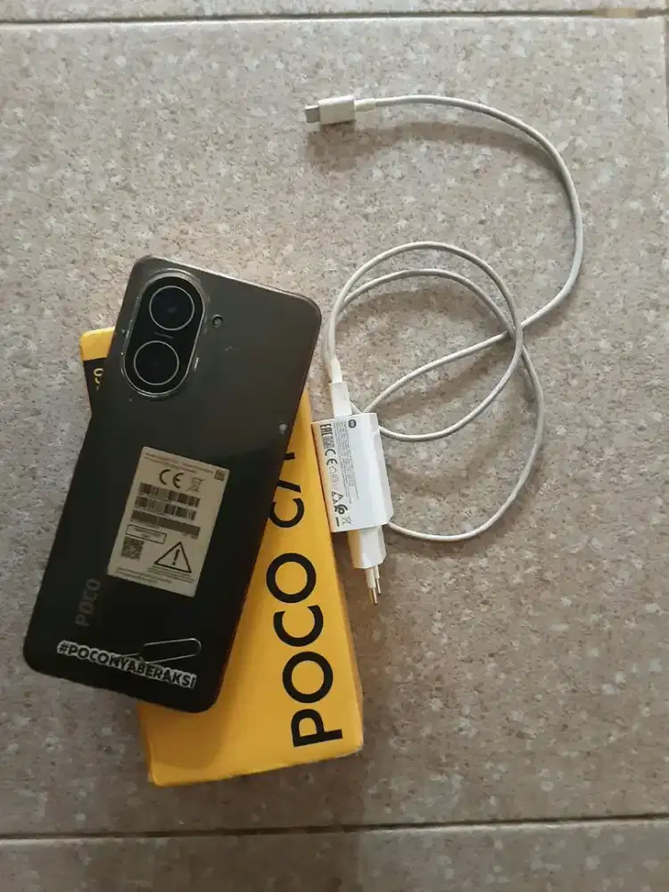 Poco c71 ram 8/128gb lengkap fullset original