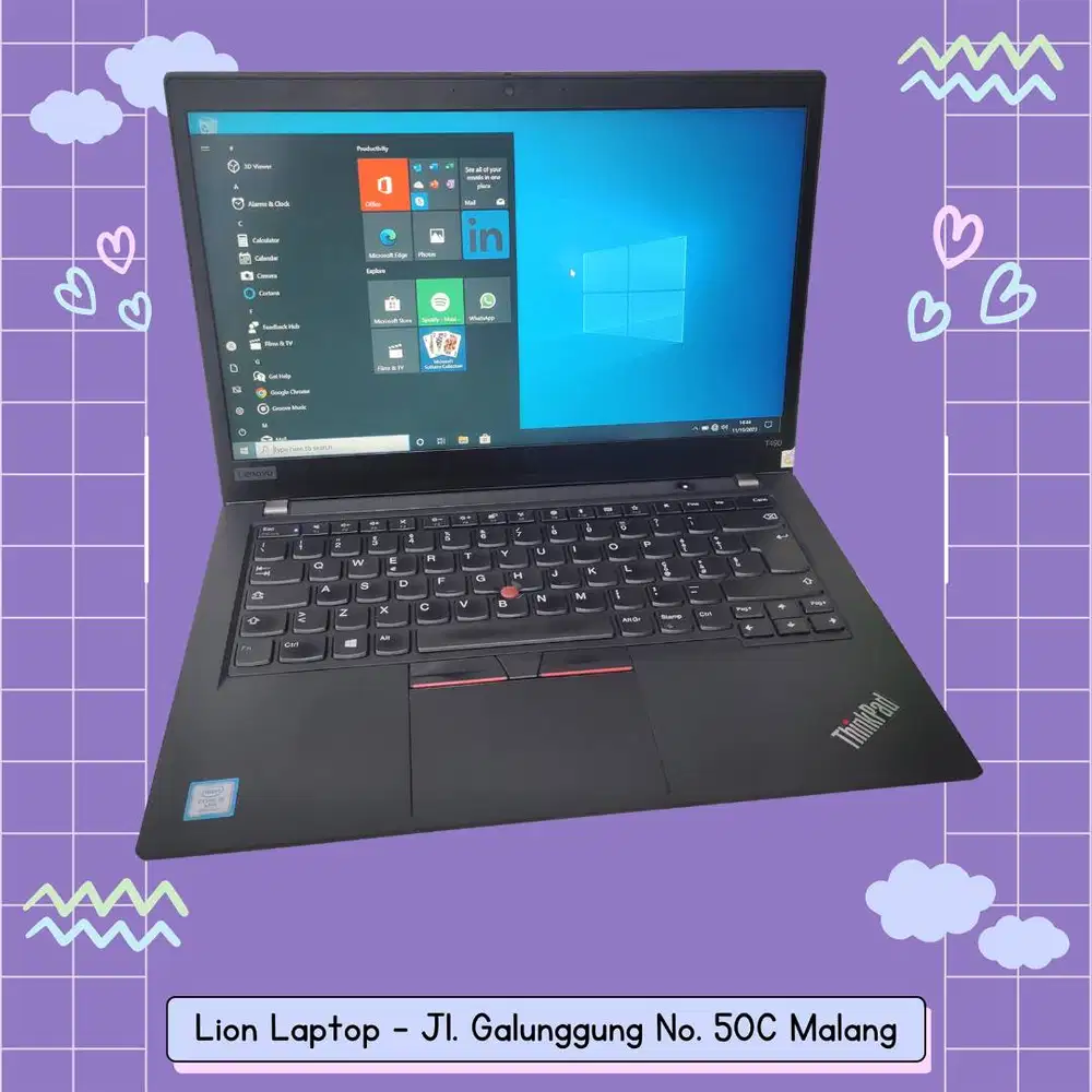 RAM 16GB i5 Gen 8 SSD 256GB Lenovo Thinkpad T490 [24|08]