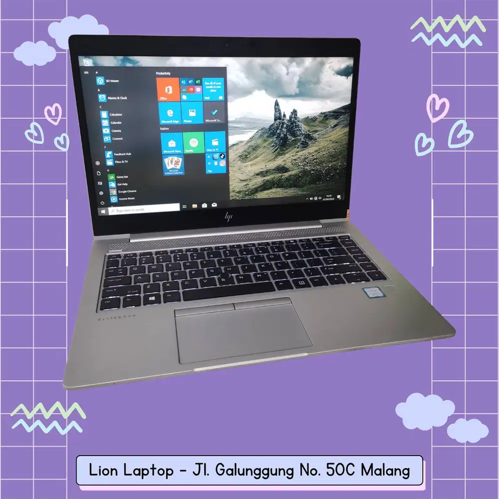 Core i5 Gen 8 RAM 8GB SSD 256GB HP Elitebook 840 G5 [24|08]