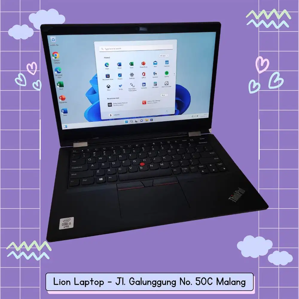 RAM 16GB Core i5 Gen10 Flip 360° SSD 256GB Lenovo Thinkpad YOGA L13 [2