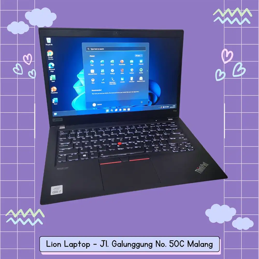 RAM 16GB Core i7 Gen 10 Slim SSD 256GB Lenovo Thinkpad T14S [24|08]