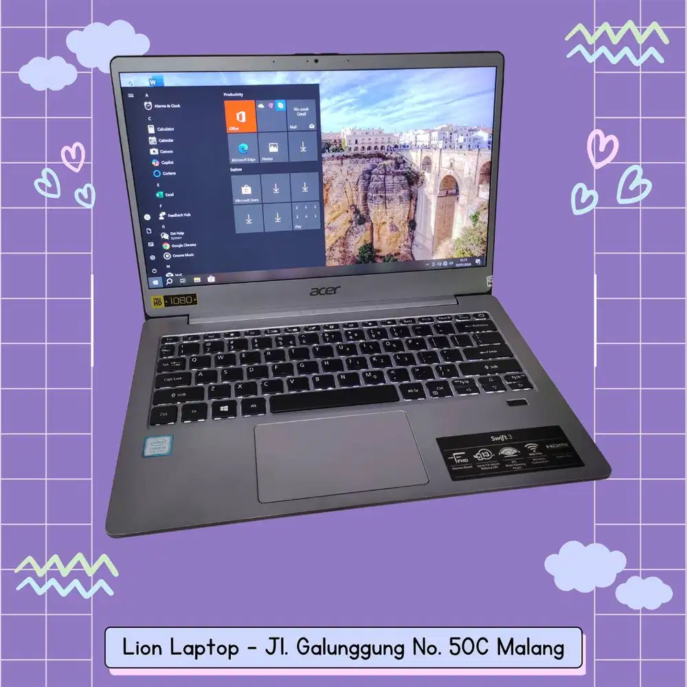 Super Slim Core i5 Gen 8 8/25 Acer Swift 3 SF313-51 [24|08]