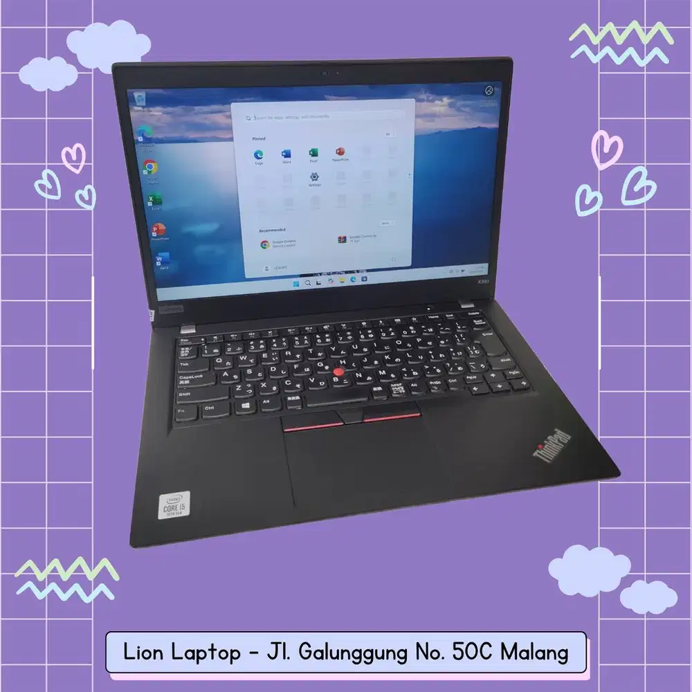 i5 GEN 10 Murah RAM 8GB Lenovo Thinkpad X390 [24|08]