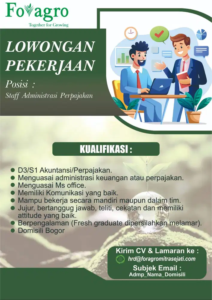 Lowongan pekerjaan bogor