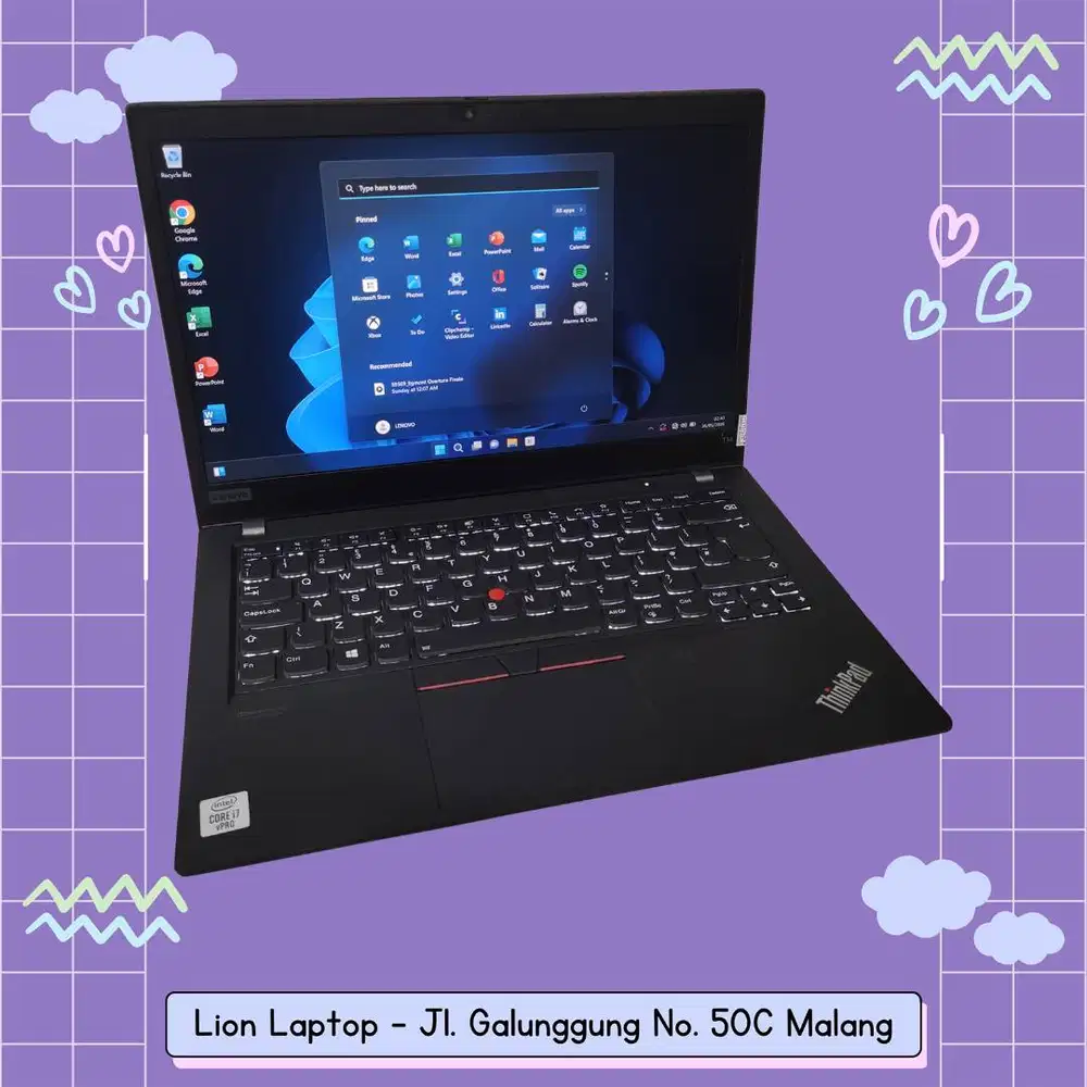 RAM 16GB i7 Gen 10 SSD 256GB Lenovo Thinkpad T14 gen 1 [24|08]