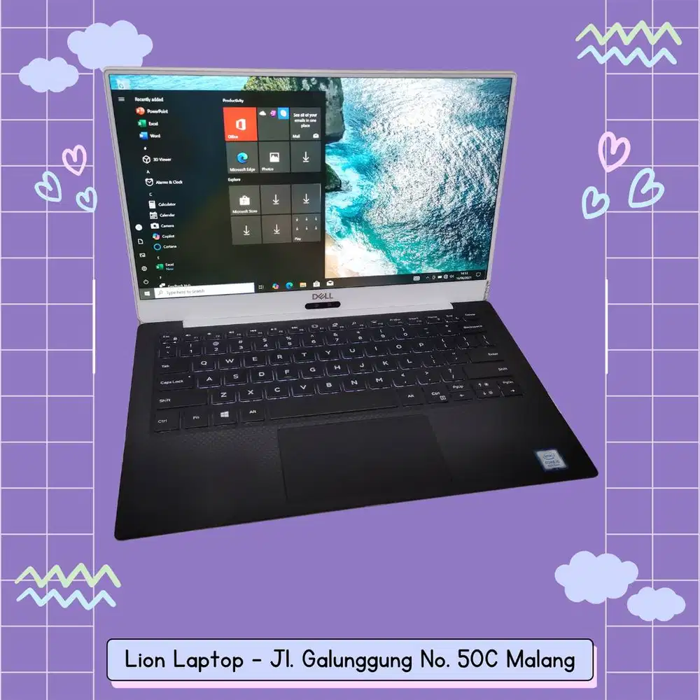 Slim & Ringan Core i5 RAM 8 SSD 256 DELL XPS 13 9370 [24|08]