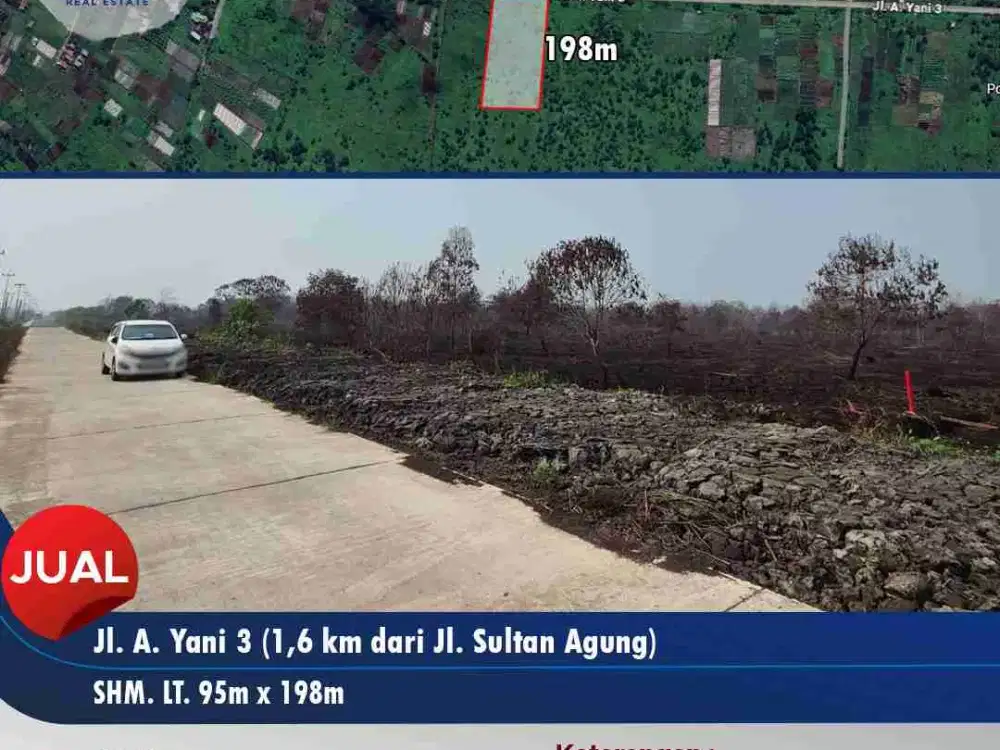 Dijual lahan di Jl. A.Yani 3 - kawasan berkembang