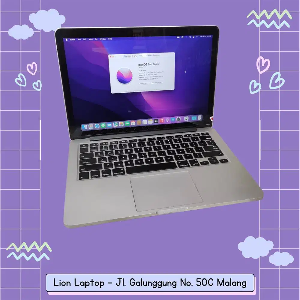 Macbook Pro Retina Core i5 Late 2013 Mulus [24|08]
