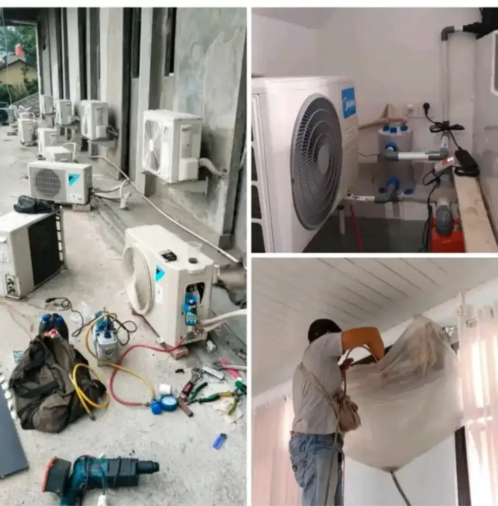 Service AC bongkar pasang AC kulkas