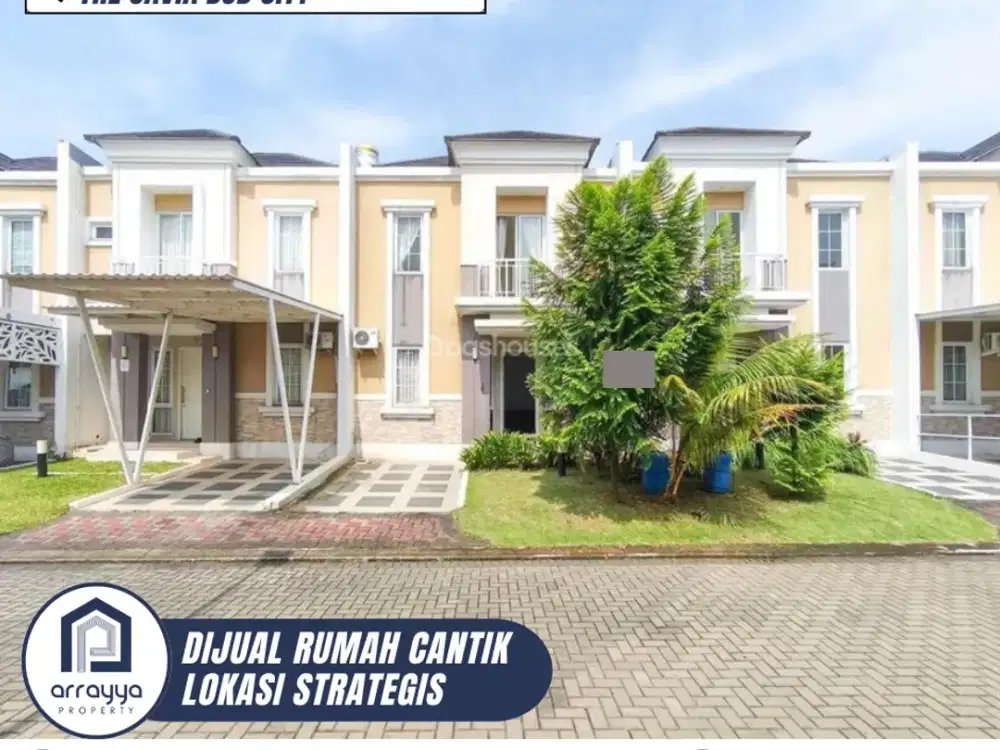 DIJUAL RUMAH MODERN CANTIK SIAP HUNI LOKASI SANGAT STRATEGIS DI THE SAVIA BSD (ENB271)