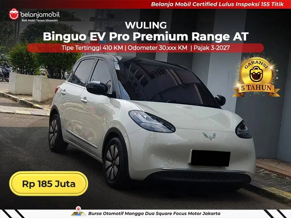 [ TIPE TERTINGGI 410 KM ] Wuling Binguo EV Pro Premium Range 2024/2025