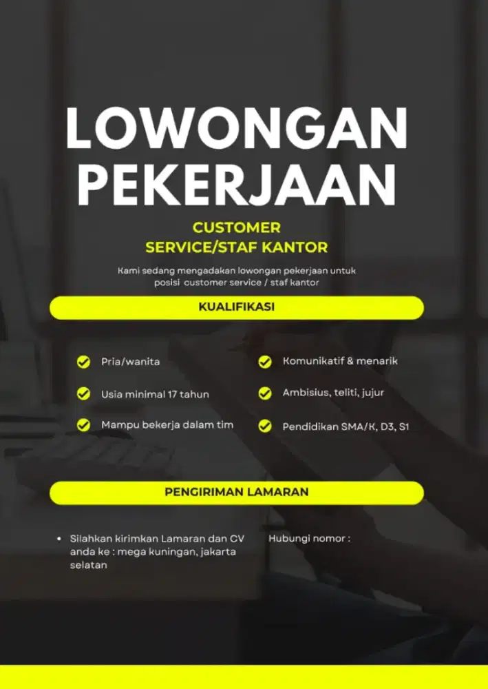 Lowongan pekerjaan