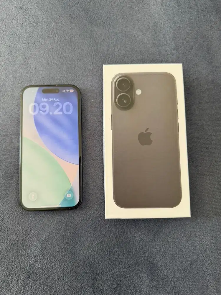 IPHONE 16 HITAM 128 INTER SIM UNLOCKED ALL OPE