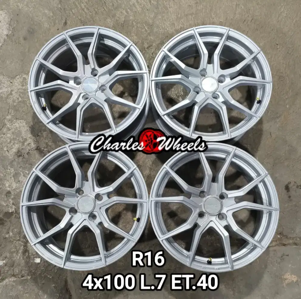 Jual velg rep f1 r16 4x100 jazz agya ayla yaris dll