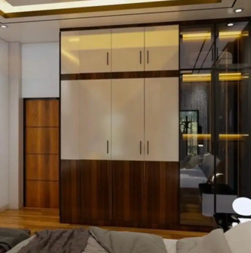 interior desain kitchen set kamar set wardrobe lemari backdrop tv
