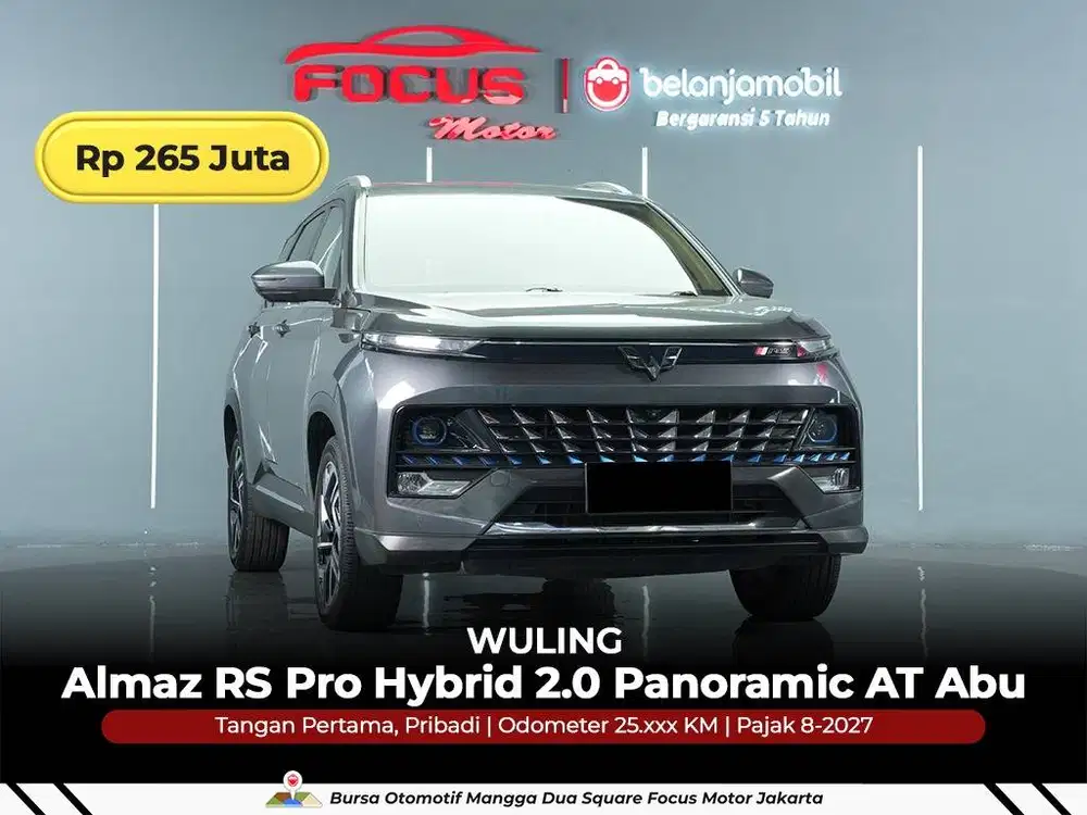 [ GARANSI 5TH ] Wuling Almaz RS Pro Hybrid 2.0 AT Abu 2023/2024