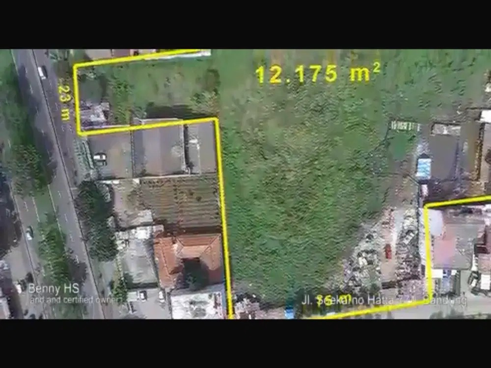 dijual tanah main Sukarno Hatta depan riung Bandung kota bandung